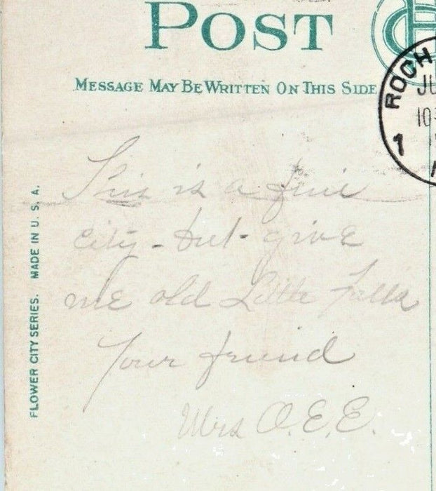 1920 Washington Square Solider Monument View Rochester New York NY Postcard