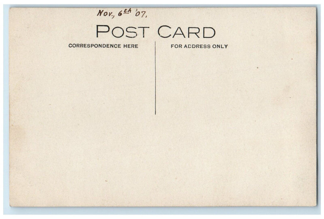 1907 Fisherman 36 Pound Muskey Fish Fishing Boathouse RPPC Photo Postcard