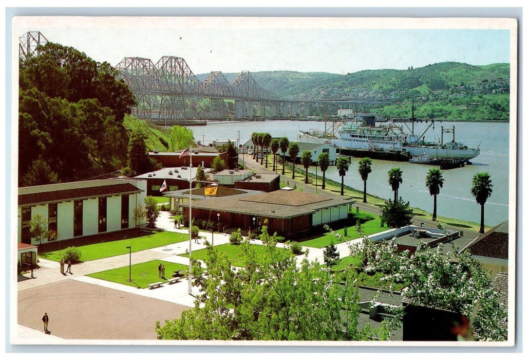1960 California Maritime Campus Training Steamer Golden Bear Vallejo  Postcard
