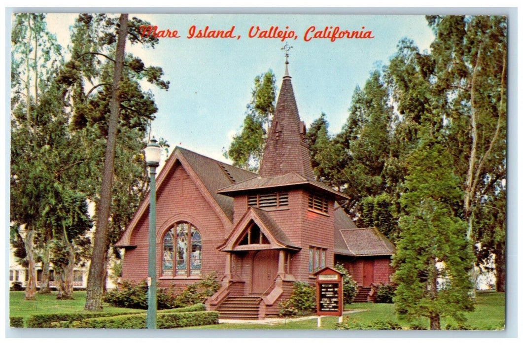 c1960 Mare Island House Exterior Naval Shipyard Vallejo California CA Postcard
