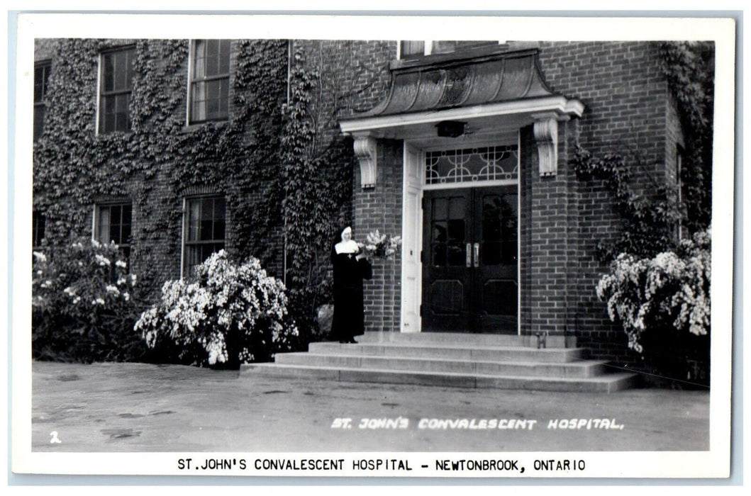 c1950's St. John's Convalescent Hospital Newtonbrook Canada RPPC Photo Postcard