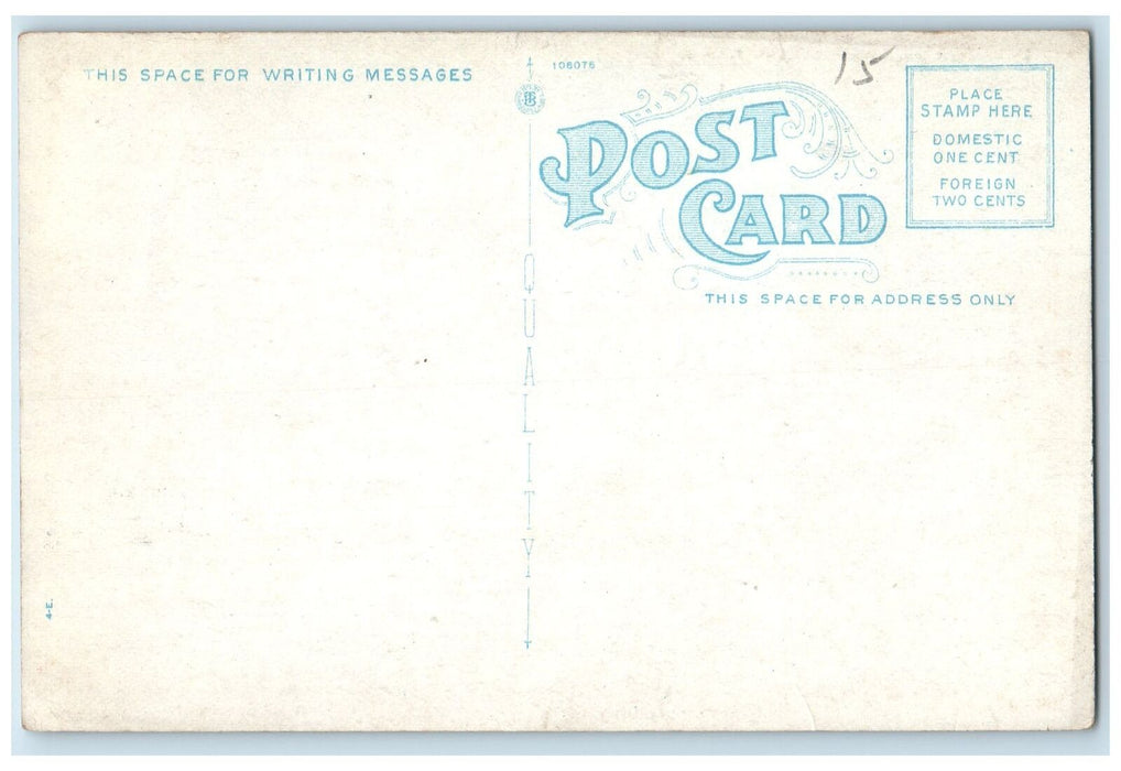 c1950's The Armory Building Door Entry Stairs Elizabeth New Jersey NJ Postcard