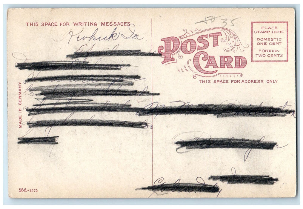 c1950's View On Grand Avenue Visitors Building Ground Keokuk Iowa IA Postcard
