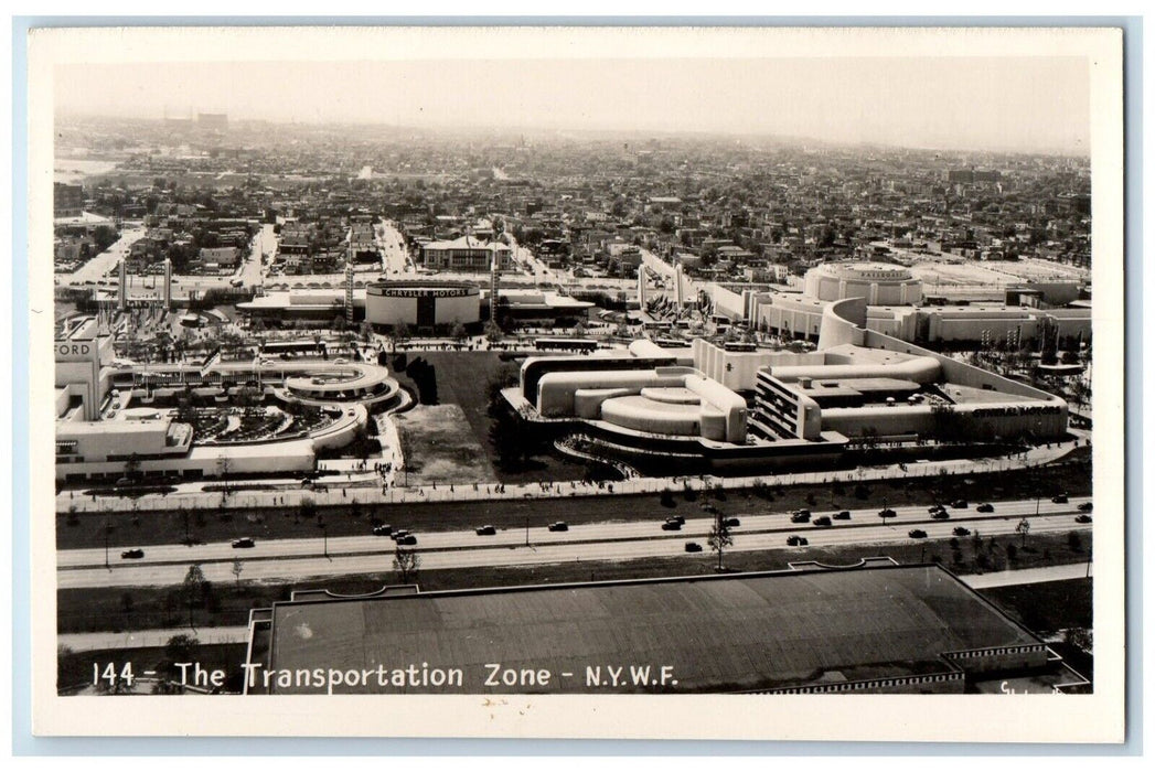1940 The Transportation Zone New York World's Fair NYWF RPPC Photo Postcard