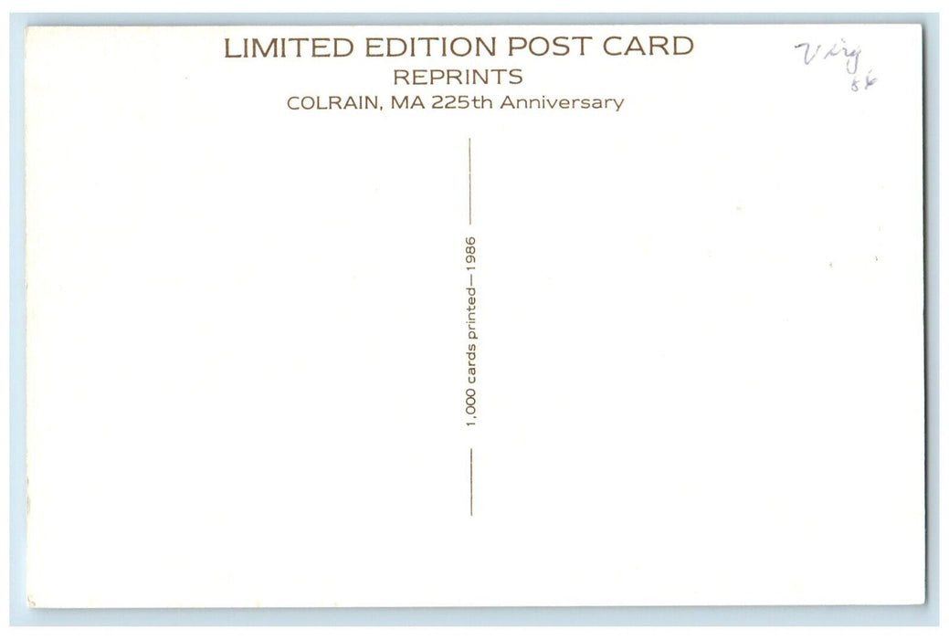 Post Office And Red Men's Hall Trolley Lyonsville Massachusetts MA Postcard