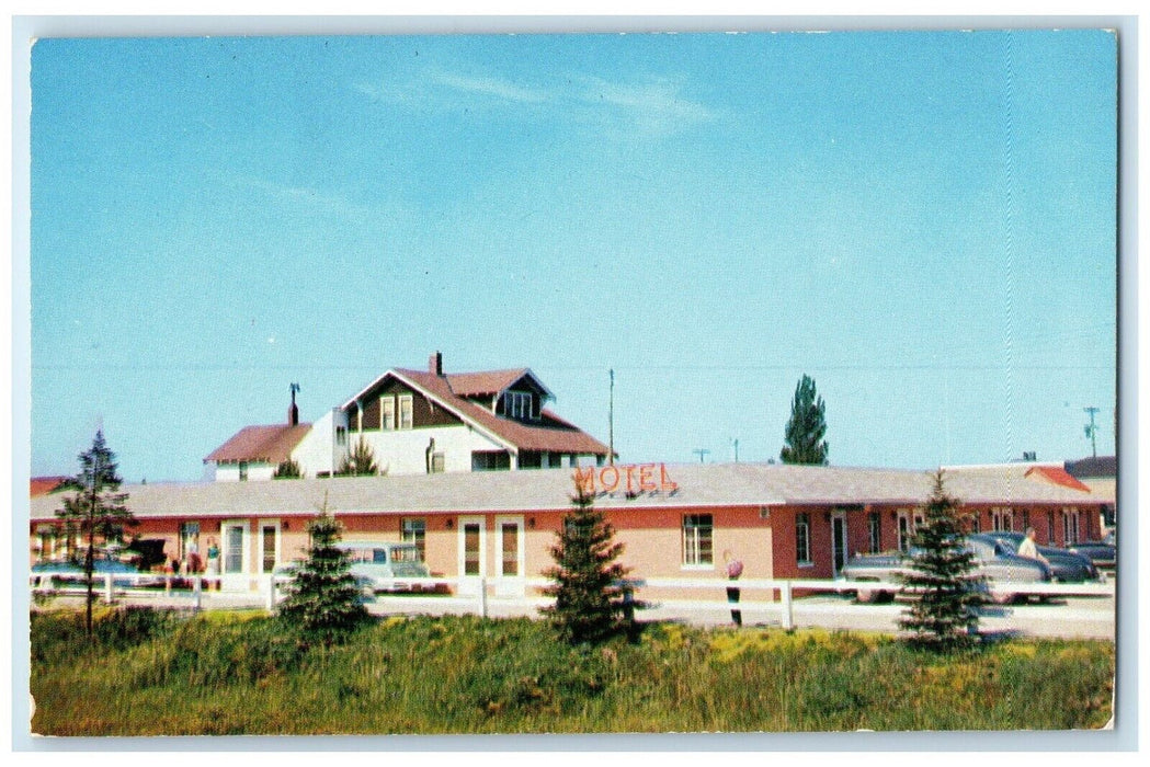 1960 Roadside View Terrace Motel Building Ludington Michigan MI Vintage Postcard
