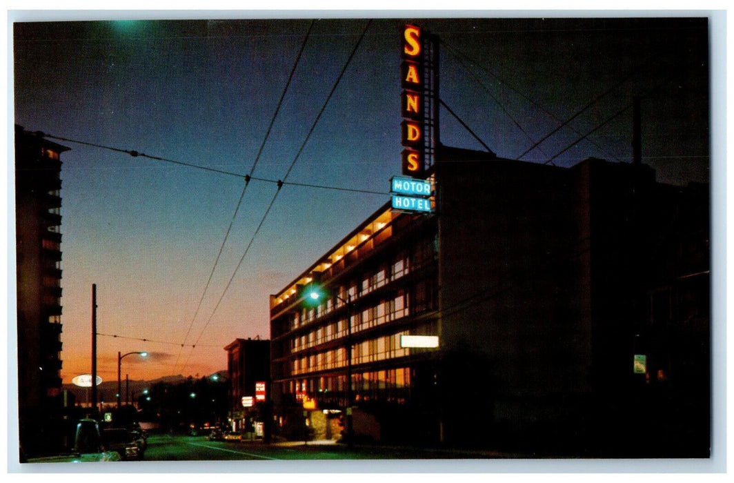 c1950's Vancouver Sands Travelodge Vancouver British Columbia Canada Postcard