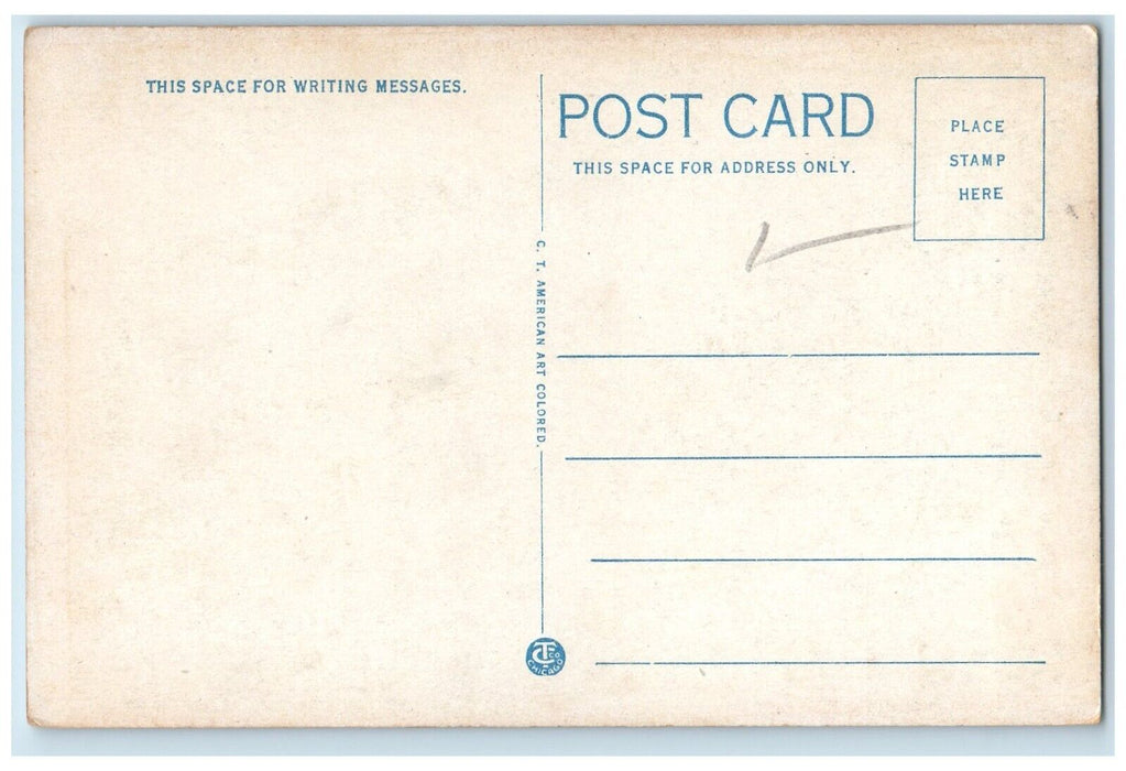 c1930's Front Street View Cars Plaza Stores Worcester Massachusetts MA Postcard