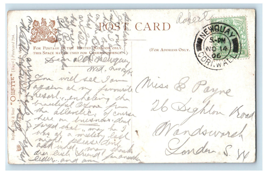 1904 Castles of Great Britain Windsor Castle Oilette Tuck Art Postcard