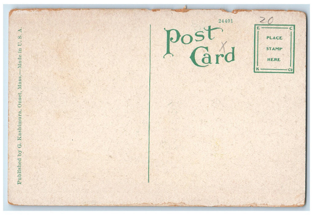 c1940's The Ronald Inn Cafe Shady Street Onset Massachusetts MA Postcard