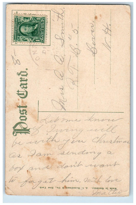 1907 Crowd Scene Union Villa Onset Massachusetts MA Antique Postcard
