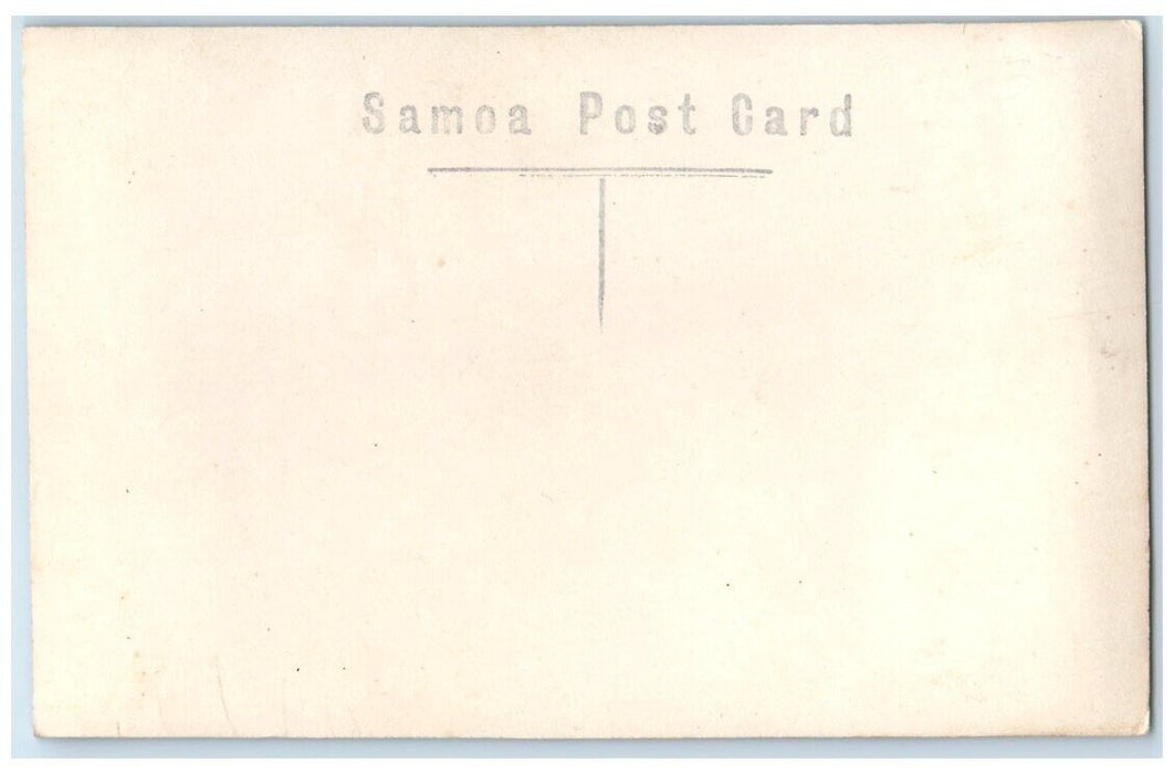 c1910's Wreck Of SMS Adler Shipwreck View Samoa RPPC Photo Unposted Postcard