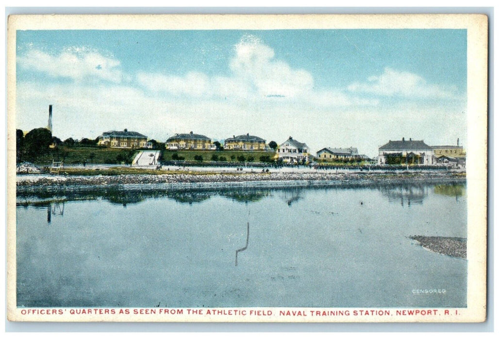 c1920 Officers Quarters Naval Training Station Newport Rhode Island RI Postcard
