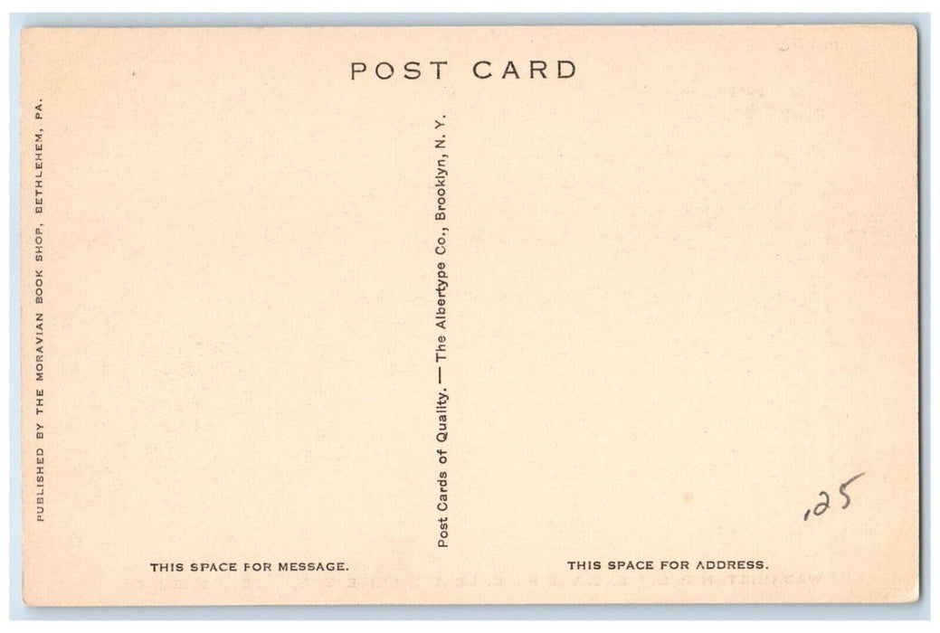 c1940 Washington Profile Sayre Park Lehigh Road University Bethlehem PA Postcard