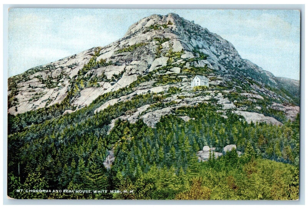c1910 Mt Chocorua & Peak House White Mountains New Hampshire NH Antique Postcard
