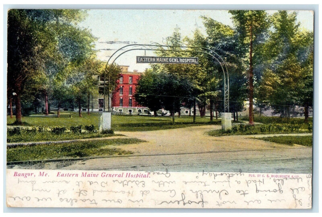 c1905 Eastern Maine General Hospital Bangor Maine ME Posted Antique Postcard