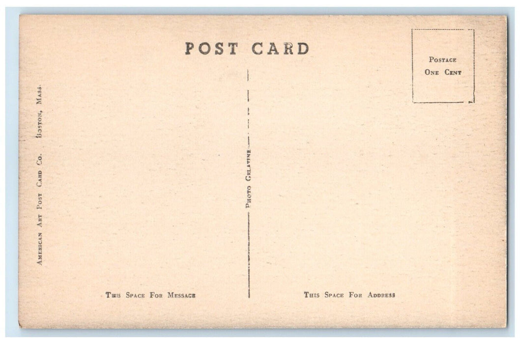 c1940 Byerly Longfellow Radcliffe College Cambridge Massachusetts Linen Postcard