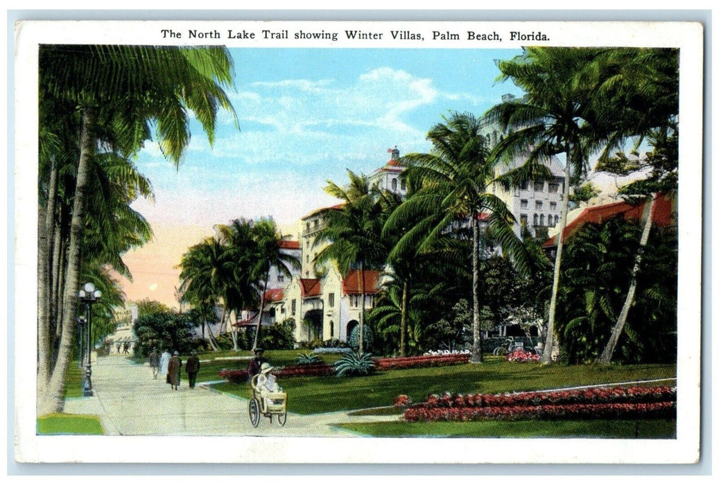 1940 North Lake Trail Showing Winter Villas Exterior Palm Beach Florida Postcard