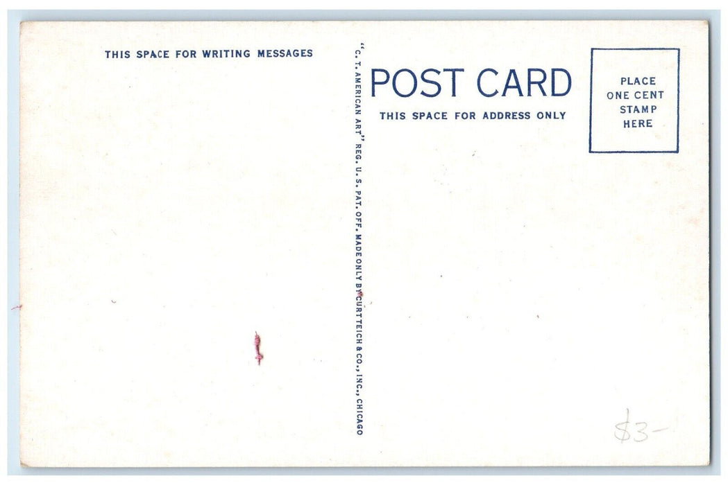 c1930's Honey Creek At Turner Falls State Park Davis Oklahoma OK Postcard