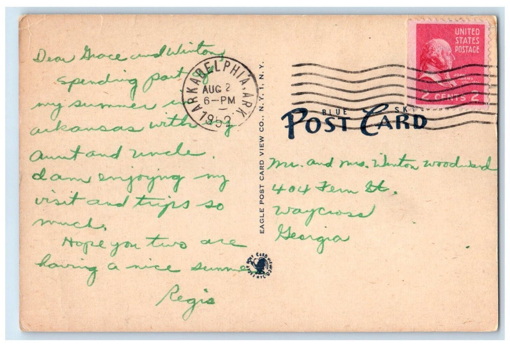 1952 Home Economics Building Ouachita College Arkadelphia Arkansas AR Postcard