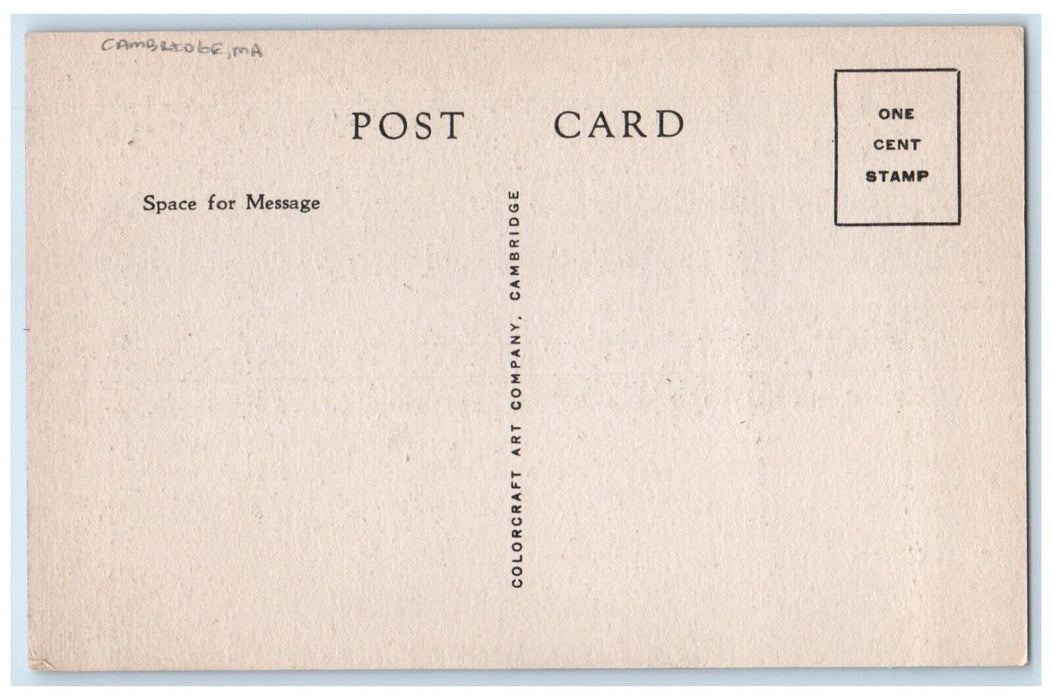 c1940 Entrance View Fay House Radcliffe College Cambridge Massachusetts Postcard