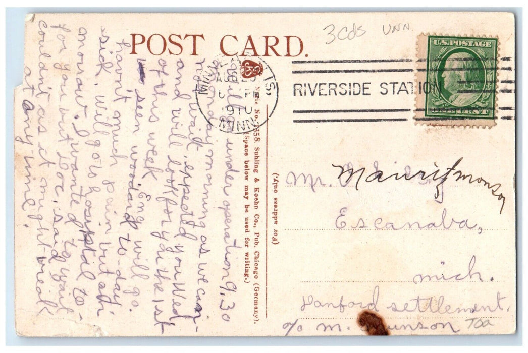 1910 Donaldson's Glass Block Building Stores Minneapolis Minnesota MN Postcard