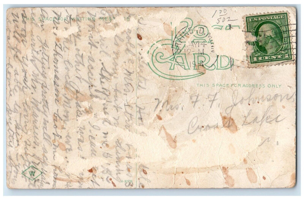 c1910's Iron Drill In Operation Near Brainerd Minnesota MN Antique Postcard