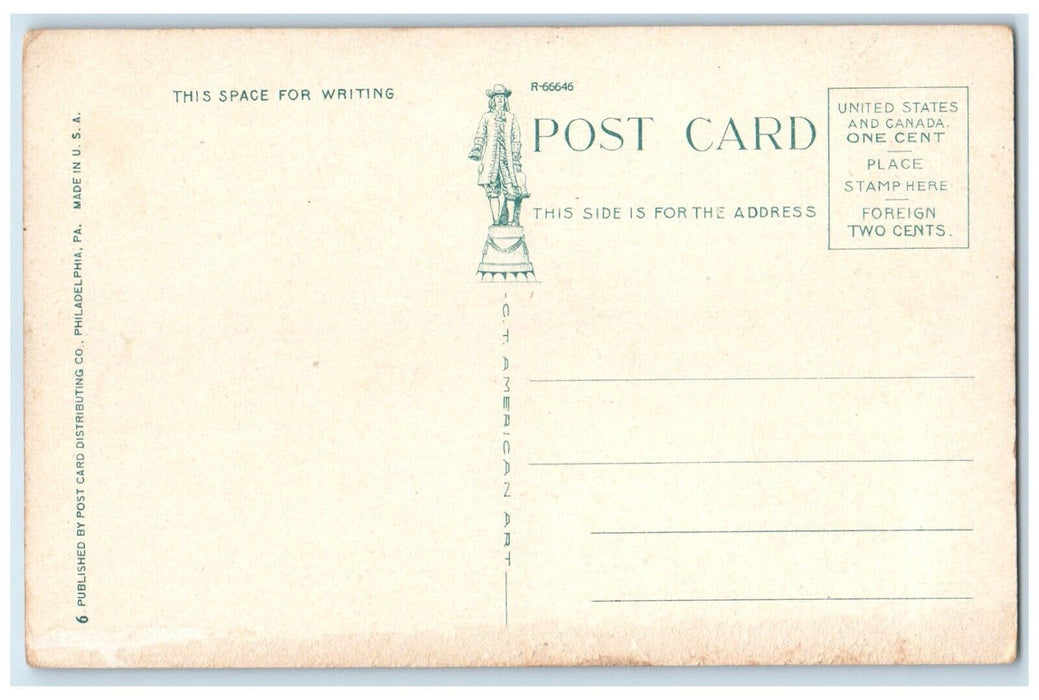 c1920 Exterior Towers Theatre Broadway Pine Street Camden New Jersey NJ Postcard