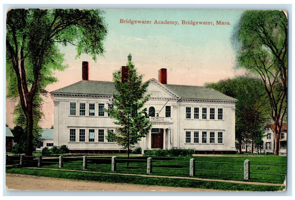 c1910's Bridgewater Academy Bridgewater Brockton Massachusetts MA Postcard