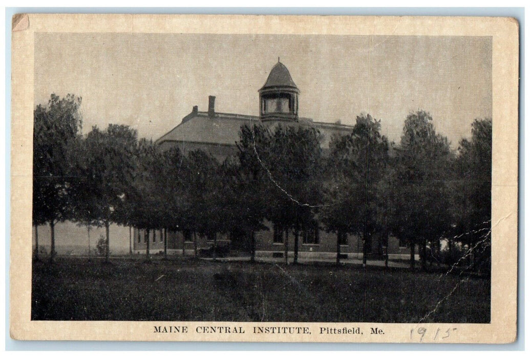 c1910's Maine Central Institute Building Pittsfield Maine ME Antique Postcard