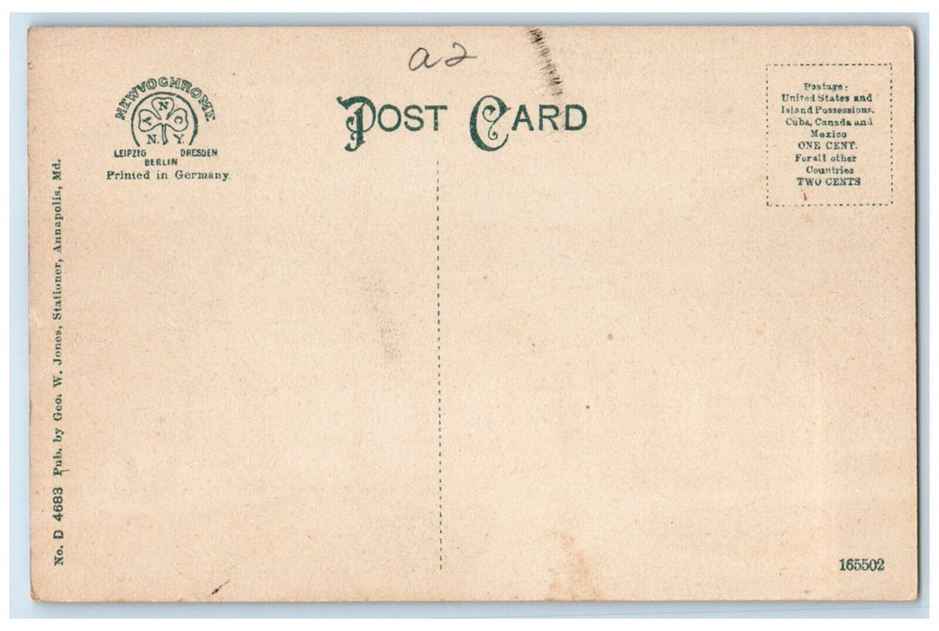 c1910's Old Treasury Building Annapolis Maryland MD Unposted Antique Postcard