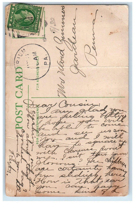 1914 Steamer Antelope Bandon Oregon One Nights Catch 8000 Salmon Postcard
