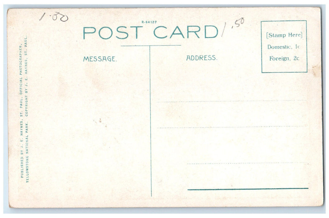 c1930's Park Headquarters Mammoth Yellowstone Park WY Haynes Photo Postcard