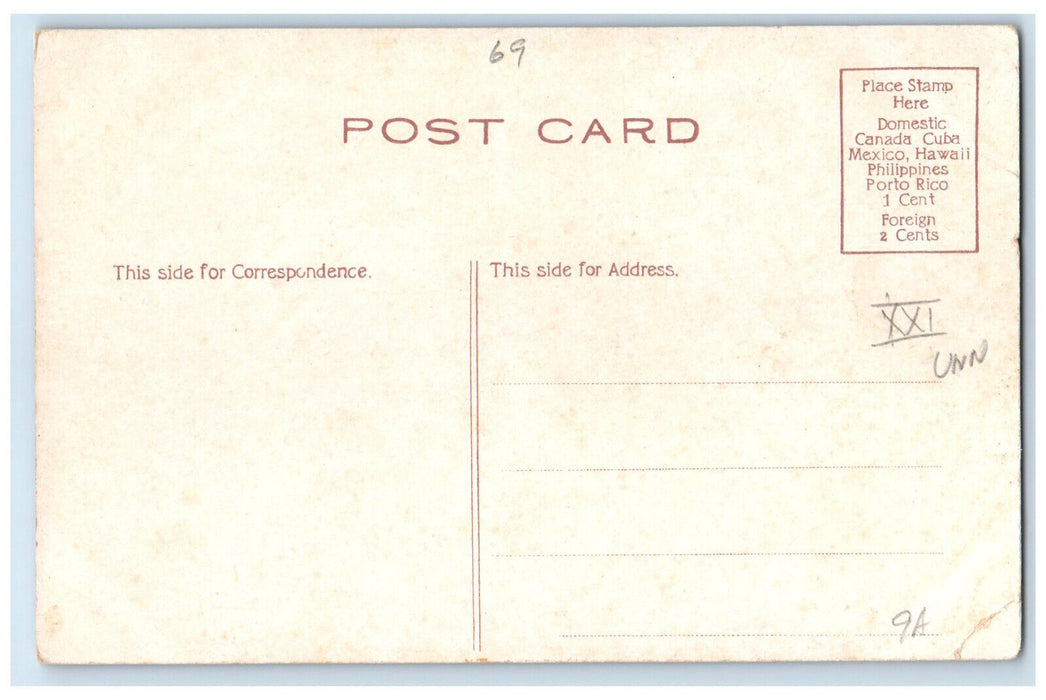 c1910 Moonlight Commercial High School Dean Street Brooklyn New York NY Postcard