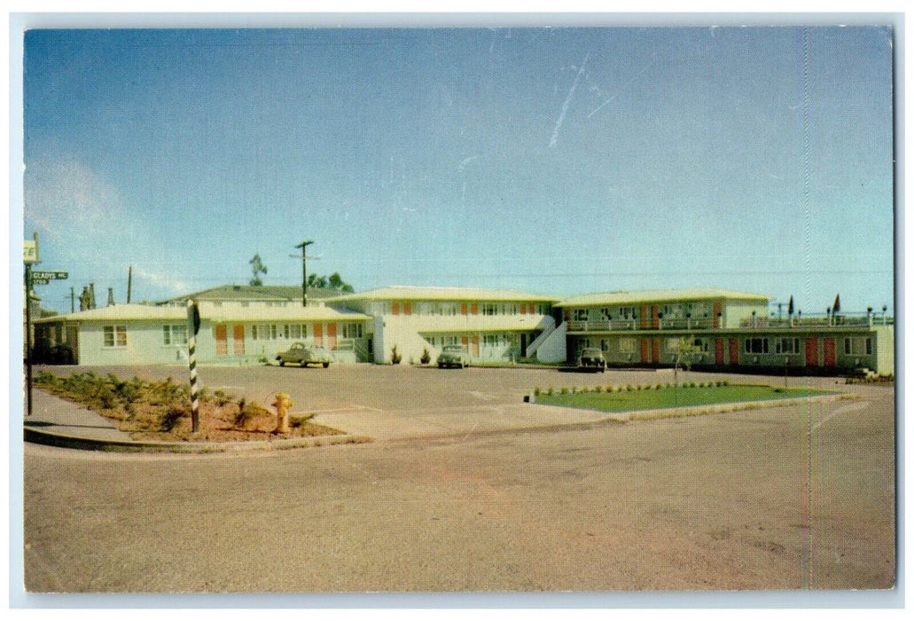 c1950's Long Beach Travel Lodge Roadside Long Beach California CA Postcard