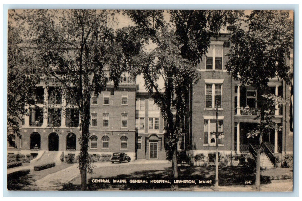 c1910 Central Maine General Hospital Lewiston Maine ME Antique Postcard