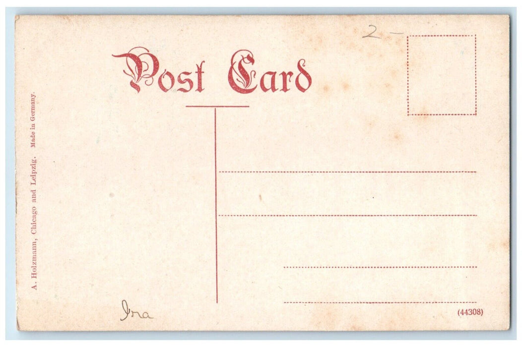 c1910's Michigan Avenue North From 29th Chicago IL, Horse Carriage Postcard