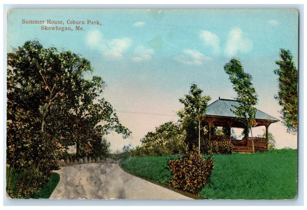 c1910 Summer House Coburn Park Skowhegan Maine ME Antique Unposted Postcard