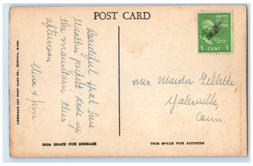 c1910 View on Cadillac Mountain Road Acadia National Park Bar Harbor ME Postcard