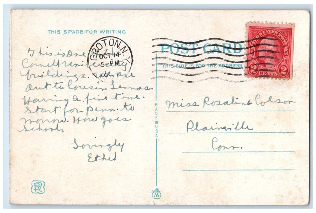 1927 Sibley College Mechanical Arts Cornell University Ithaca NY Posted Postcard
