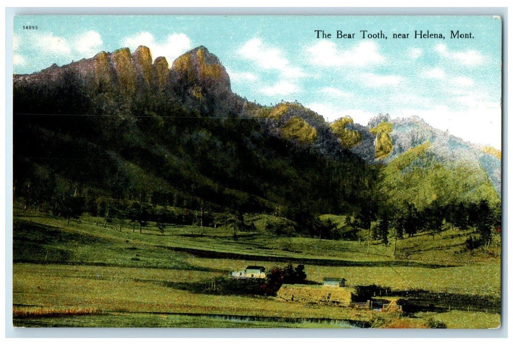 c1910's View Of The Bear Tooth Near Helena Montana MT Unposted Antique Postcard