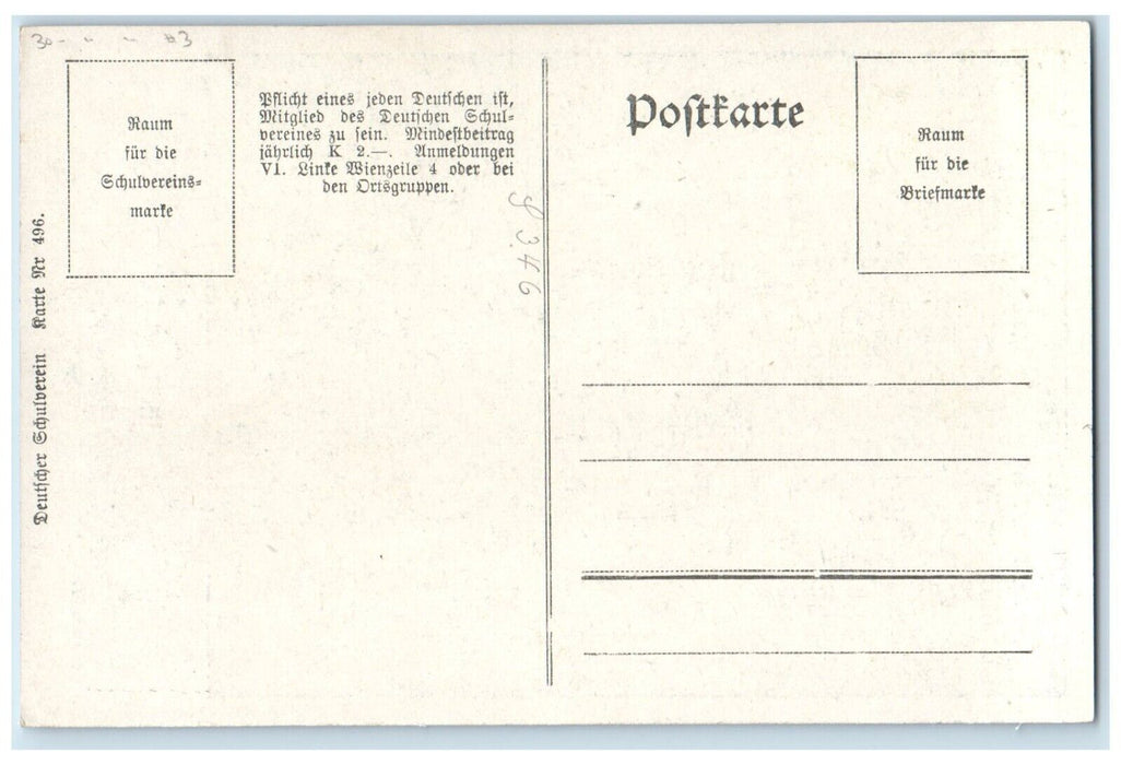 c1920's Johan Joseph Albert Opera Ekkehart Austria Number 3 Begging Man Postcard