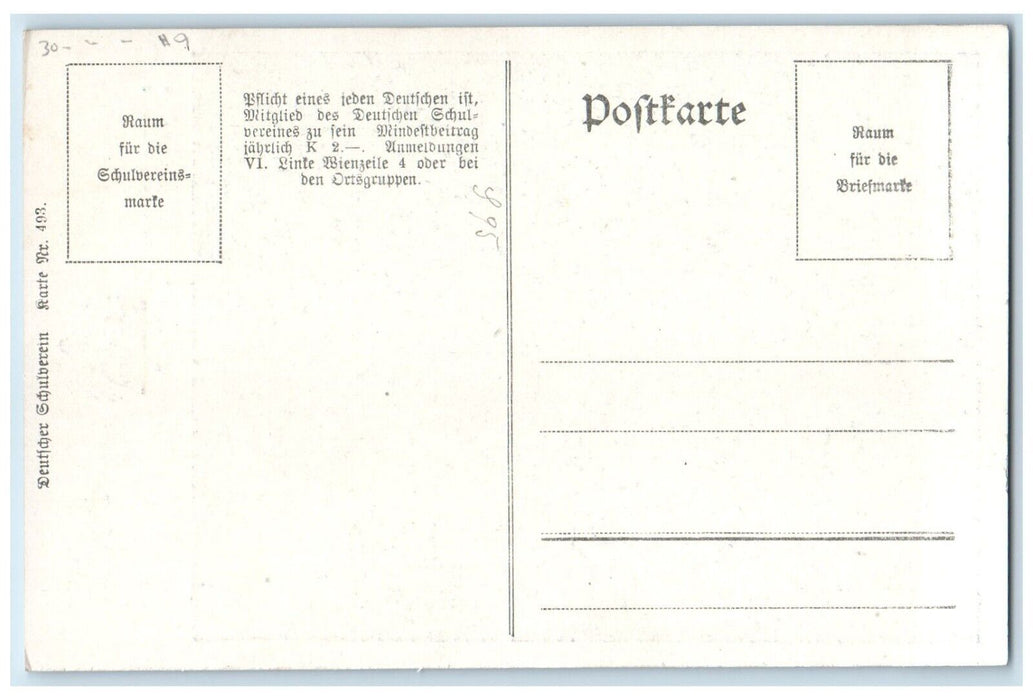 c1920's Johan Joseph Albert Opera Ekkehart Austria Number 9 Vintage Postcard
