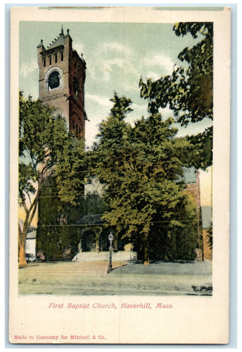 c1905 First Baptist Church Haverhill Massachusetts MA Antique Unposted Postcard