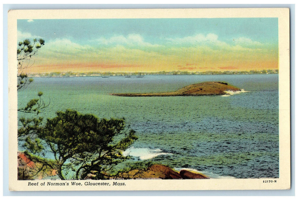 1956 Reef of Norman's Woe Gloucester Massachusetts MA Posted Postcard