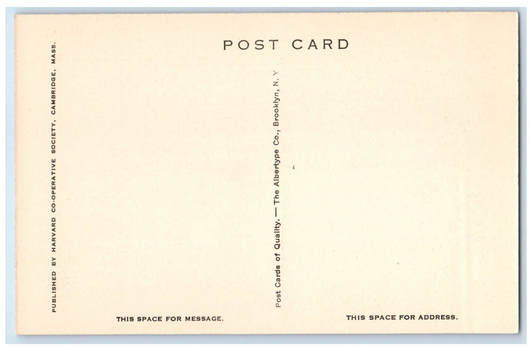 c1940's Widener Reading Room Harvard University Cambridge MA Vintage Postcard