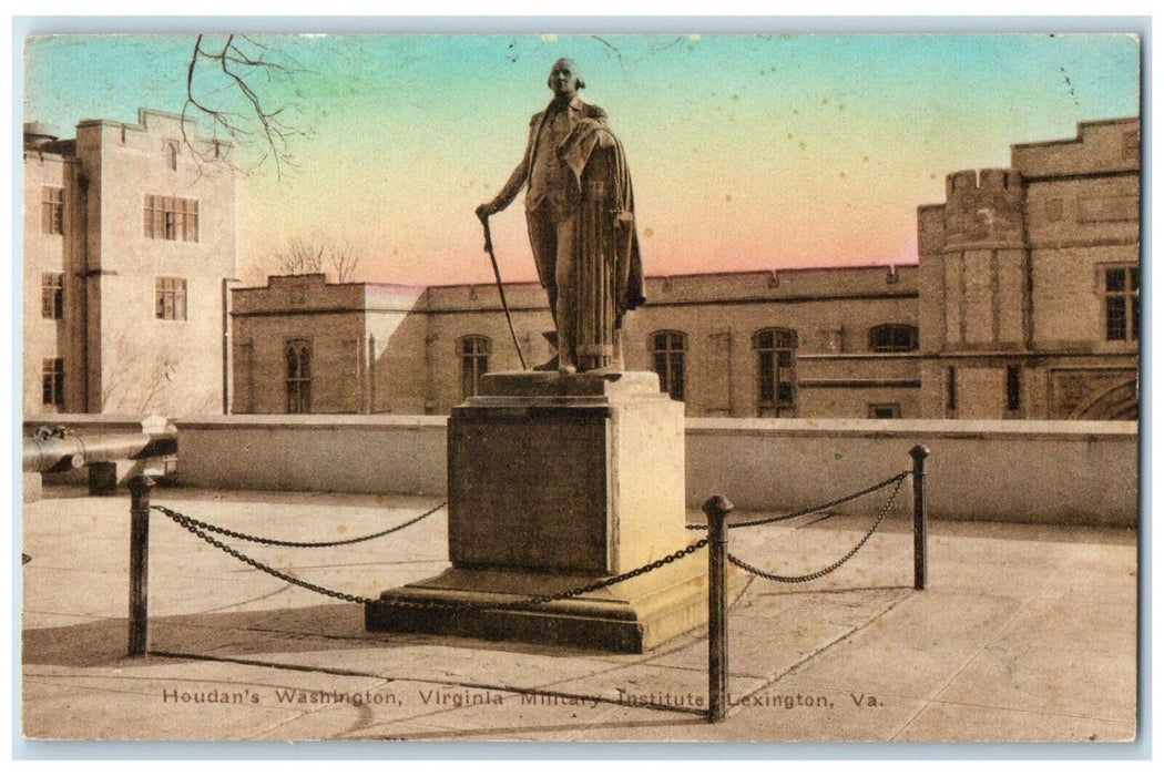 1928 Houdan's Washington Virginia Military Ins Lexington VA Handcolored Postcard