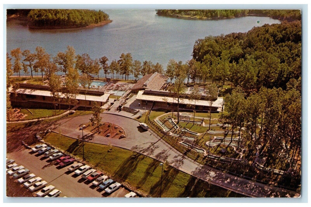 c1950's Aeiral View Of Cherokee Village Arkansas AR, Cars Vintage Postcard