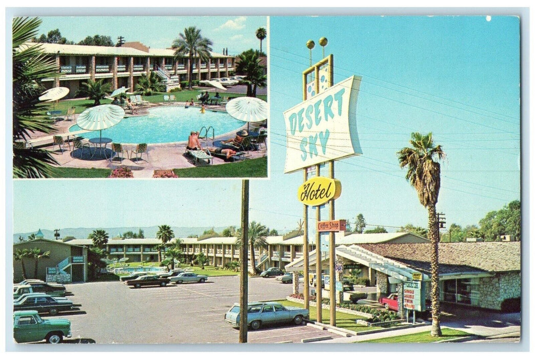 c1950's The Desert Sky Hotel Phoenix Arizona AZ, Multiview Vintage Postcard