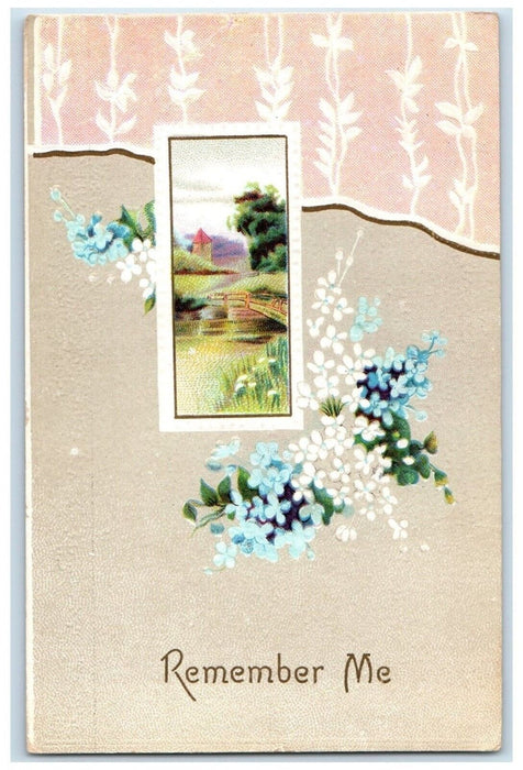 1912 Flower River Photo Remember ME Skull Valley Arizona AZ Posted Postcard